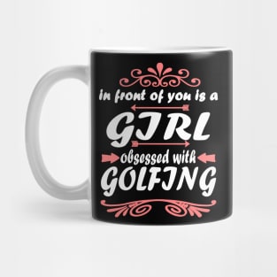 Golfing Golf Club Women Girls Putt Mug